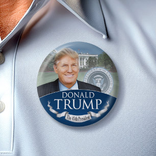 Donald Trump, das 45. Präsident Foto Weiße Haus Button