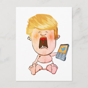 Donald Trump, das Baby Postkarte