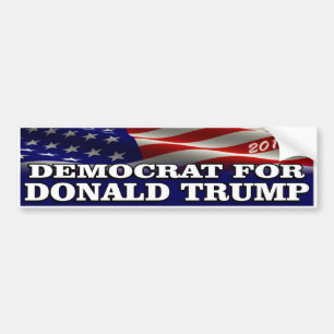 Donald Trump Demokrat 2016 Autoaufkleber