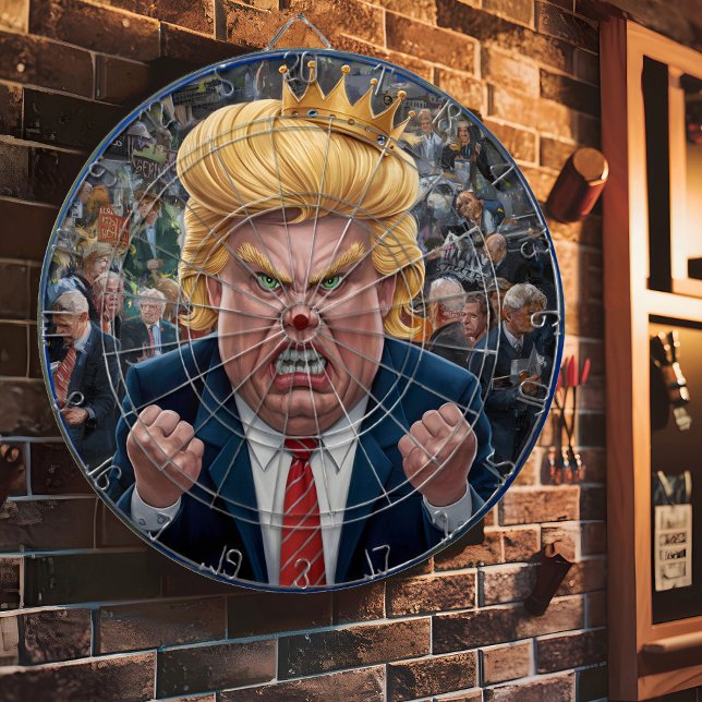 Donald Trump der König der Darts Dartscheibe (Von Creator hochgeladen)
