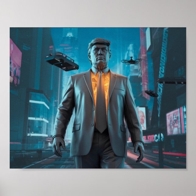 Donald Trump Der Trumpinator II 45 47 Präsident Poster (Vorne)