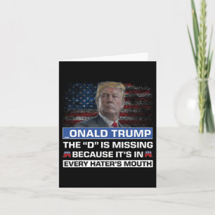Donald Trump Die D ist Vermisst Trump Unterstützer Karte