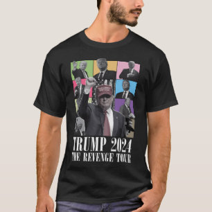Donald Trump Die Rache Tour 2024 Funny Parody El T-Shirt