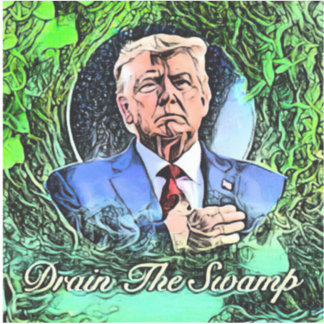 Donald trump Drain The Swamp 2024 decal Aufkleber