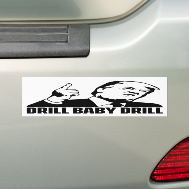 Donald Trump Drill Baby Drill Autoaufkleber (Auf Auto)
