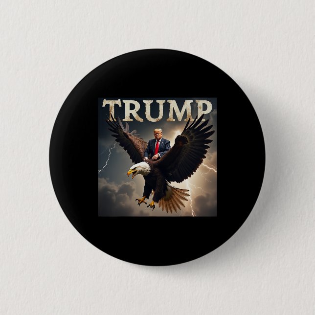 Donald Trump Eagle Usa Präsident Amerika Button (Vorderseite)