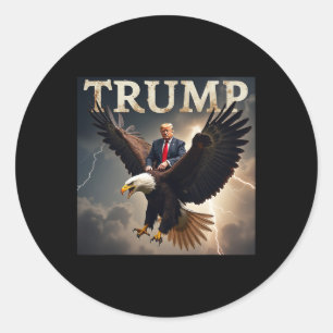 Donald Trump Eagle Usa Präsident Amerika Runder Aufkleber