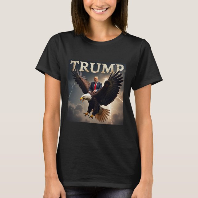 Donald Trump Eagle Usa Präsident Amerika T-Shirt (Vorderseite)
