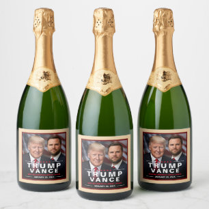 Donald Trump Einweihung Champagne Sieg Gold