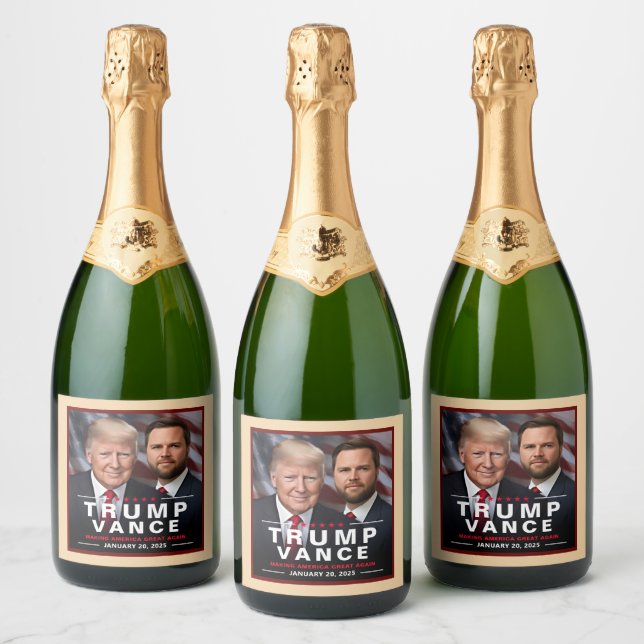 Donald Trump Einweihung Champagne Sieg Gold (Flaschen)