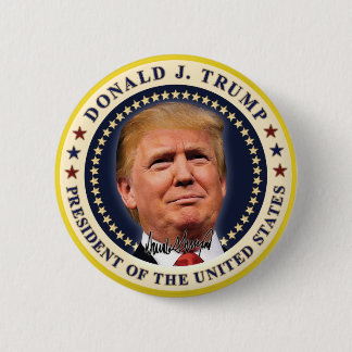 Donald Trump Einweihung Goldsterne Souvenir Button