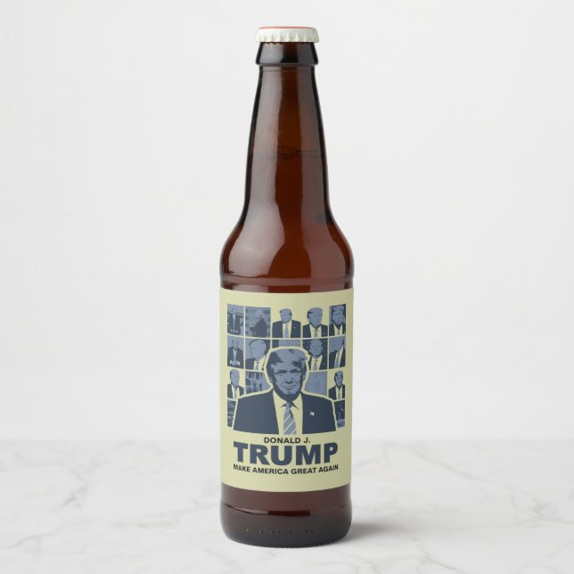 DONALD TRUMP ERA BIERFLASCHENETIKETT (Vorderseite)