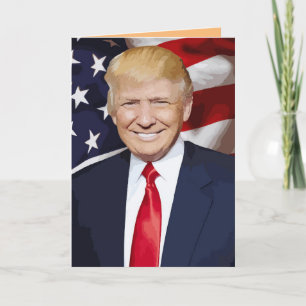 DONALD TRUMP ERNTEDANK GREETCARDS KARTE