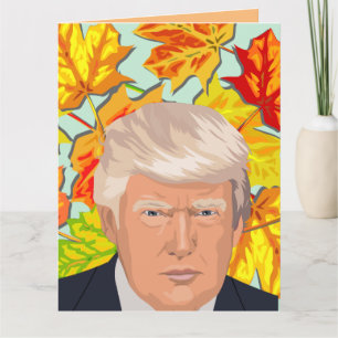 DONALD TRUMP ERNTEDANK GREETCARDS KARTE