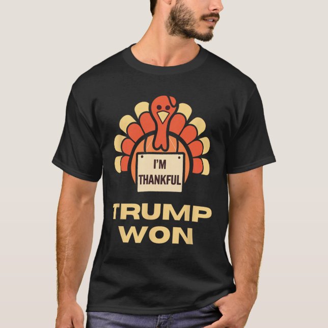 Donald Trump Erntedank Shirt Ich bin dankbar Donal (Vorderseite)
