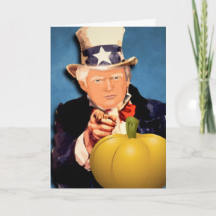 DONALD TRUMP ERNTEDANKFEST-KARTEN KARTE