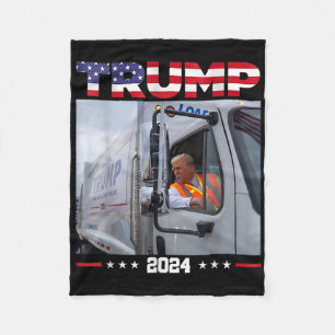 Donald Trump fährt Garge LKW - Garge LKW Trump Fleecedecke