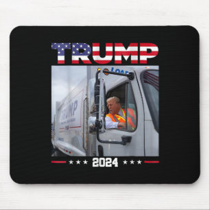 Donald Trump fährt Garge Truck - Garge Truck Trump Mousepad