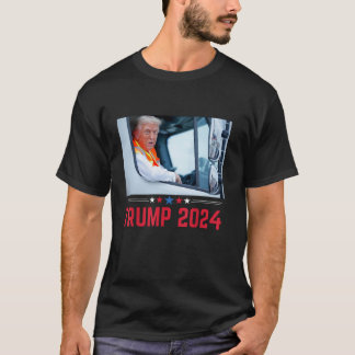 Donald Trump fährt im Müllwagen T-Shirt