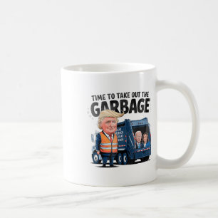 Donald Trump fährt in Garbage Truck Einerwachsene  Kaffeetasse
