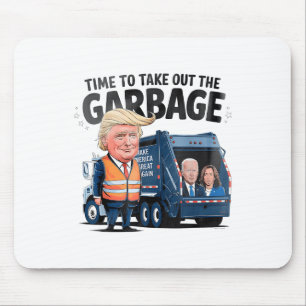 Donald Trump fährt in Garbage Truck Einerwachsene Mousepad