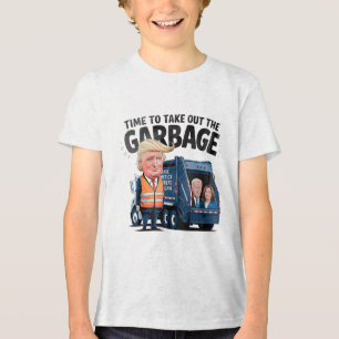 Donald Trump fährt in Garbage Truck Einerwachsene  Tri-Blend Shirt