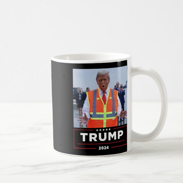 Donald Trump fährt in Garbage Truck Shirt Müll Kaffeetasse (Rechts)