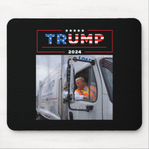 Donald Trump fährt in Garbage Truck Shirt Müll Mousepad
