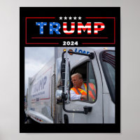 Donald Trump fährt in Garbage Truck Shirt Müll