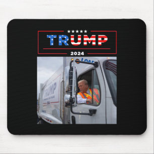 Donald Trump fährt in Garge Truck Shirt Garge Tee Mousepad
