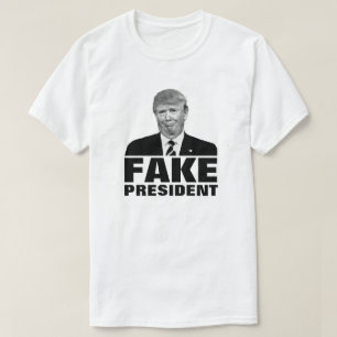 Donald Trump "FAKE PRESIDENT" für helle Farben T-Shirt