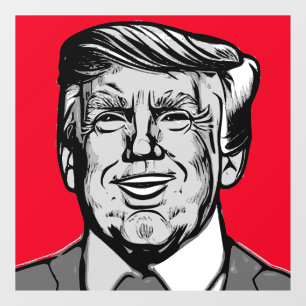 DONALD TRUMP FENSTERAUFKLEBER