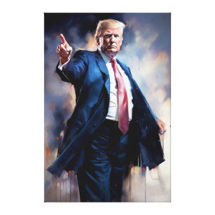 Donald Trump FFFA [Famous Figures Fine Art] Leinwanddruck