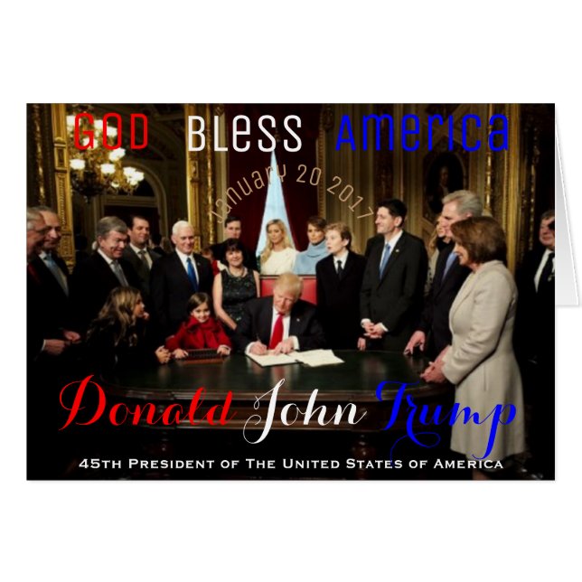 Donald Trump First Day as President of the USA (Vorderseite (Horizontal))