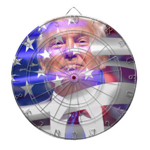 Donald Trump-Flagge Dartscheibe