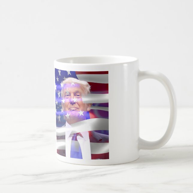 Donald Trump-Flagge Kaffeetasse (Rechts)