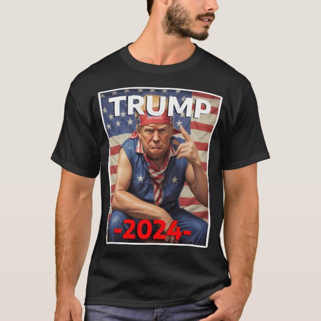 Donald Trump For President 2024 - Maga T-Shirt (Vorderseite)