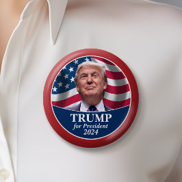 Donald Trump-Foto an der amerikanischen Grenze mit Button