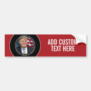 Donald Trump Foto - Präsident 2016 Autoaufkleber