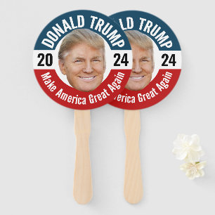 Donald Trump Foto - Präsident 2024 - Parade Fächer