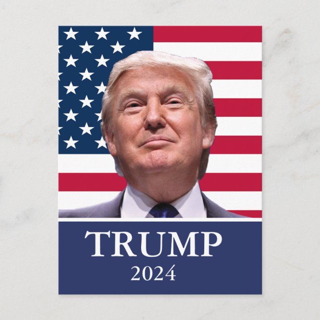 Donald Trump Foto - Präsident 2024 Postkarte (Vorderseite)