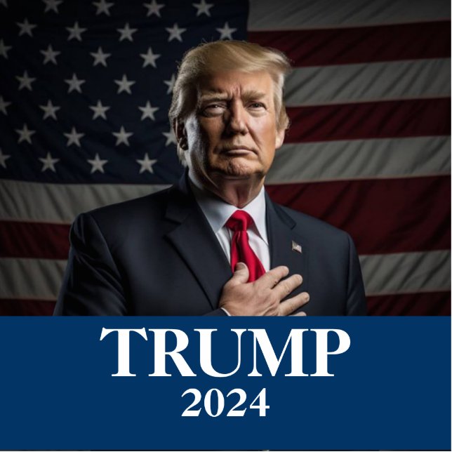 Donald Trump Foto - Präsident Freistehende Fotoskulptur (Vorne)