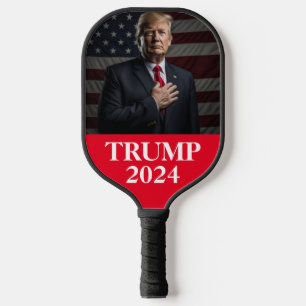 Donald Trump Foto - Präsident genug sagte Pickleball Schläger