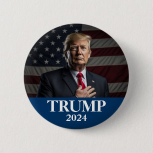 Donald Trump Foto - Präsident genug sagte Pinba Button