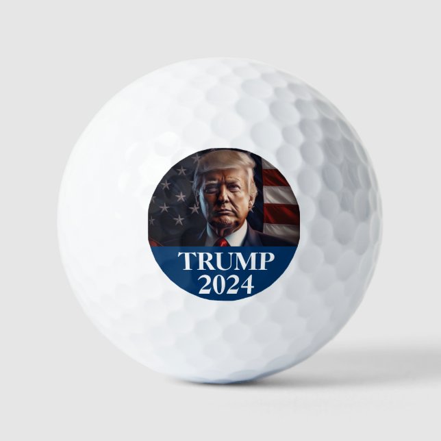 Donald Trump Foto - Präsident von Golf Balls Golfball (Vorderseite)
