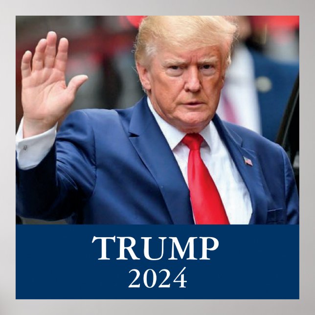 Donald Trump Foto - Trump 2024 Poster (Vorne)