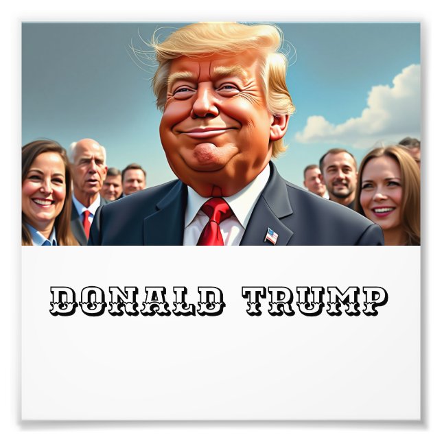 Donald Trump Fotodruck (Vorne)
