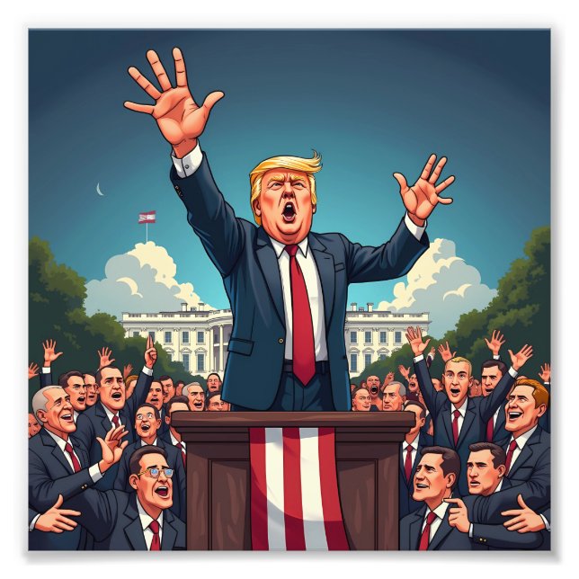Donald Trump Fotodruck (Vorne)