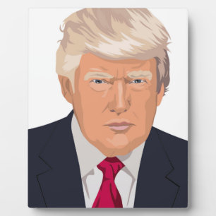 DONALD TRUMP FOTOPLATTE