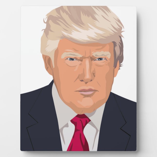 DONALD TRUMP FOTOPLATTE (Vorderseite)